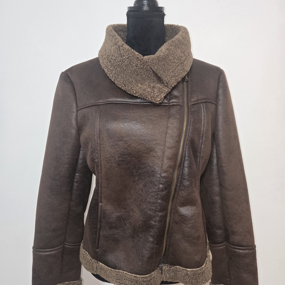 RARE Milano Dark Brown Aviator Jacket